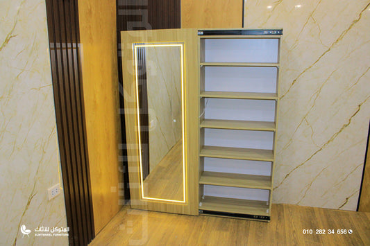 دولاب جزامة جرار - بمرايه ليد لايت تاتش